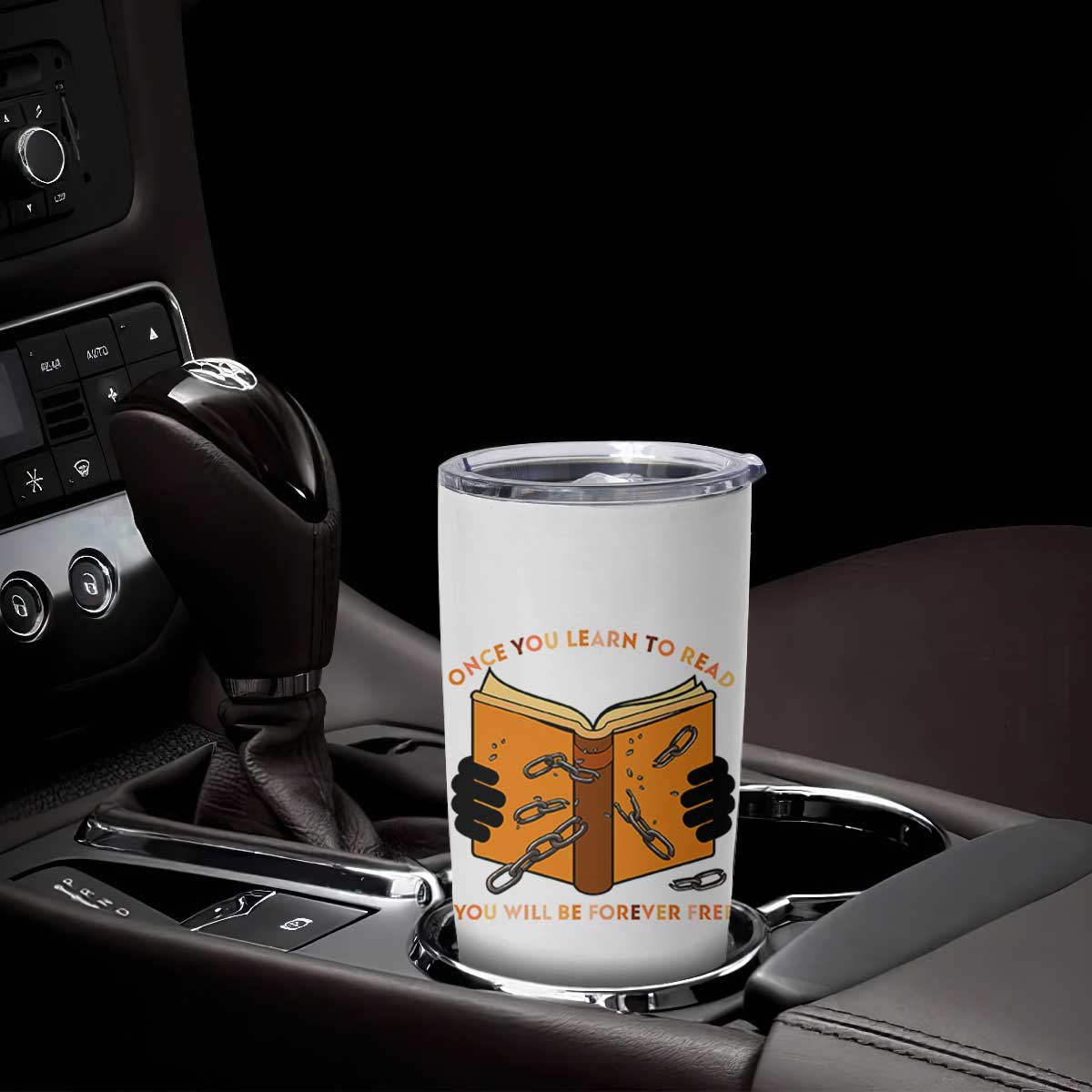 Breaking Every Chain Education Tumbler Cup Frederick Douglass Quote TS12 Print Your Wear