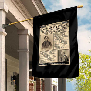 Education Is Freedom Newspaper Garden Flag Frederick Douglass Black History Month Gift TS12 Print Your Wear