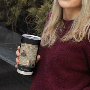 Education Is Freedom Newspaper Tumbler Cup Frederick Douglass Black History Month Gift TS12 Print Your Wear