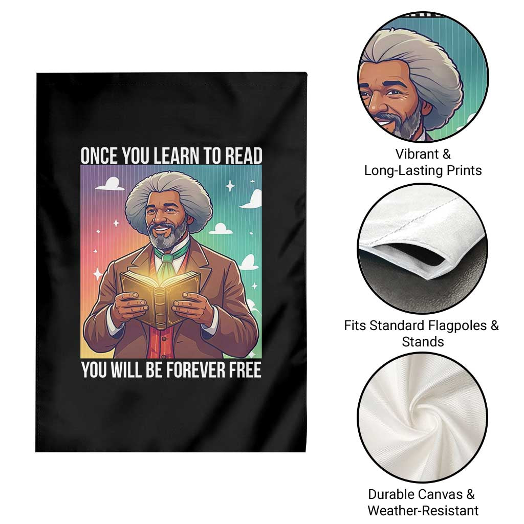 Frederick Douglass Reading And Freedom Garden Flag African American Heritage TS12 Print Your Wear
