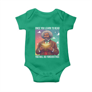 Frederick Douglass Reading And Freedom Baby Onesie African American Heritage TS12 Irish Green Print Your Wear