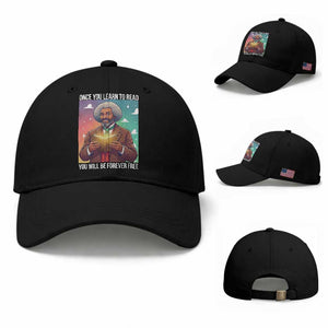 Frederick Douglass Reading And Freedom Baseball Cap African American Heritage TS12 Baseball Cap Universal Fit Black Print Your Wear
