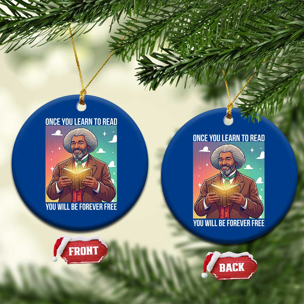 Frederick Douglass Reading And Freedom Ceramic Ornament African American Heritage TS12 1pc Blue Print Your Wear