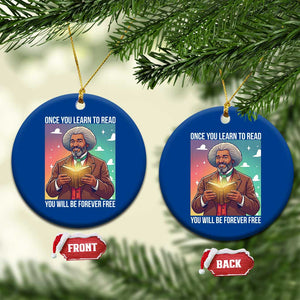 Frederick Douglass Reading And Freedom Ceramic Ornament African American Heritage TS12 1pc Blue Print Your Wear