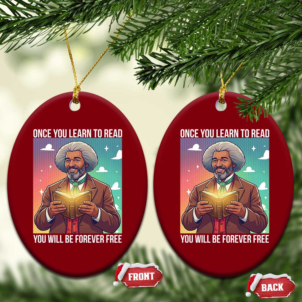 Frederick Douglass Reading And Freedom Ceramic Ornament African American Heritage TS12 Print Your Wear