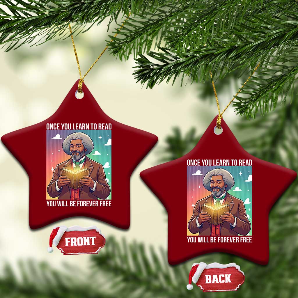 Frederick Douglass Reading And Freedom Ceramic Ornament African American Heritage TS12 Print Your Wear