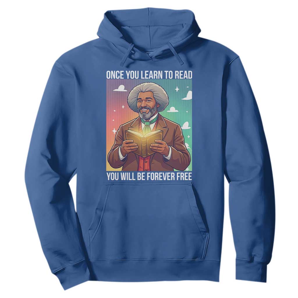 Frederick Douglass Reading And Freedom Hoodie African American Heritage TS12 Royal Blue Print Your Wear