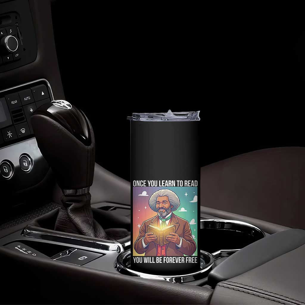 Frederick Douglass Reading And Freedom Skinny Tumbler African American Heritage TS12 Print Your Wear