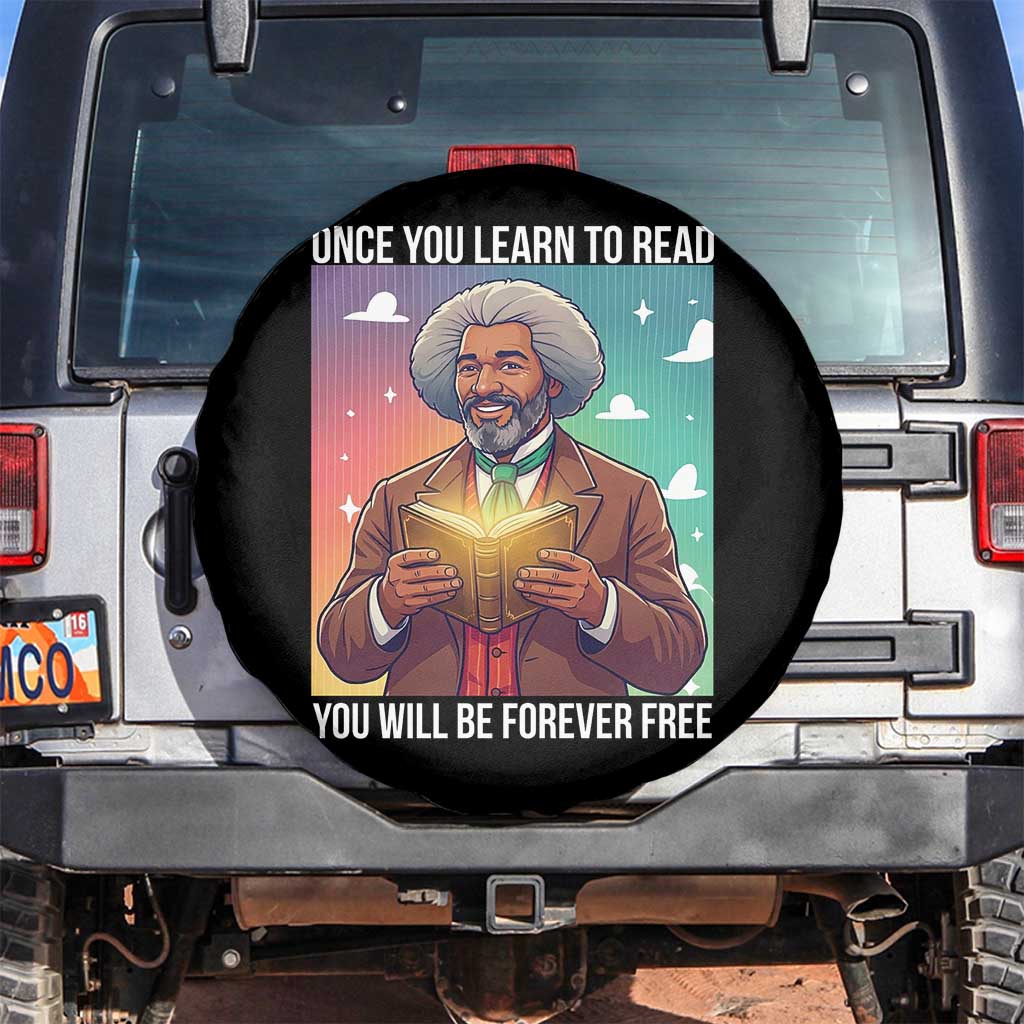 Frederick Douglass Reading And Freedom Spare Tire Cover African American Heritage TS12 No hole Black Print Your Wear