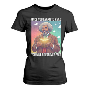 Frederick Douglass Reading And Freedom T Shirt For Women African American Heritage TS12 Black Print Your Wear
