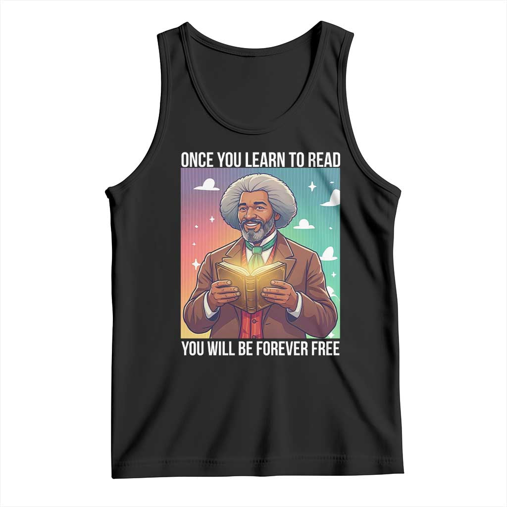 Frederick Douglass Reading And Freedom Tank Top African American Heritage TS12 Black Print Your Wear