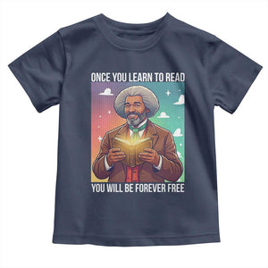 Frederick Douglass Reading And Freedom Toddler T Shirt African American Heritage TS12 Navy Print Your Wear