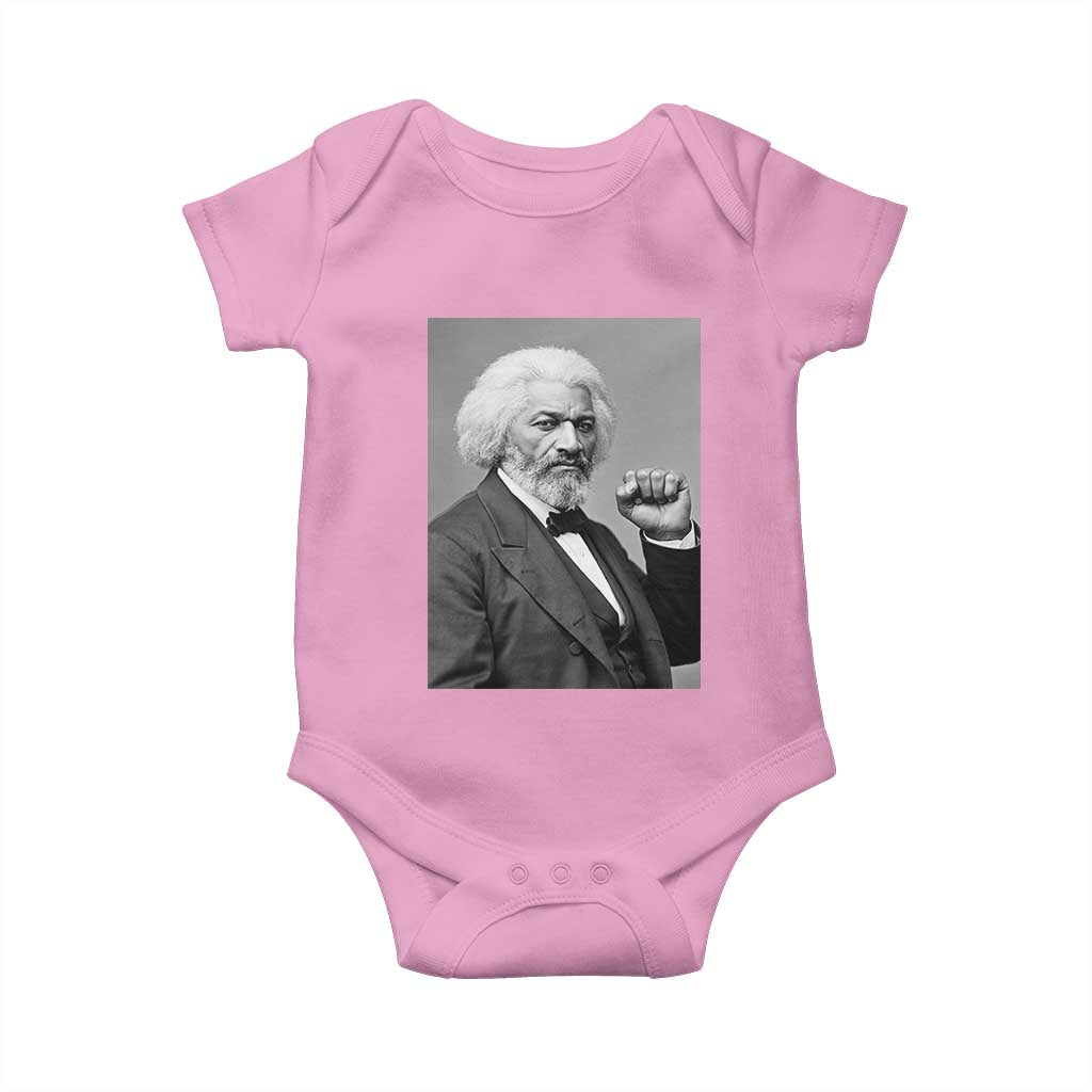 Strong Black History Leader Baby Onesie Frederick Douglass Empowerment TS12 Light Pink Print Your Wear