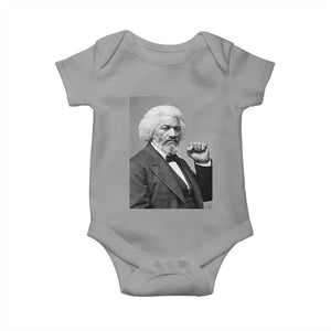 Strong Black History Leader Baby Onesie Frederick Douglass Empowerment TS12 Sport Gray Print Your Wear