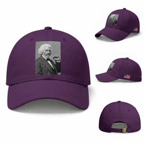 Strong Black History Leader Baseball Cap Frederick Douglass Empowerment TS12 Baseball Cap Universal Fit Purple Print Your Wear