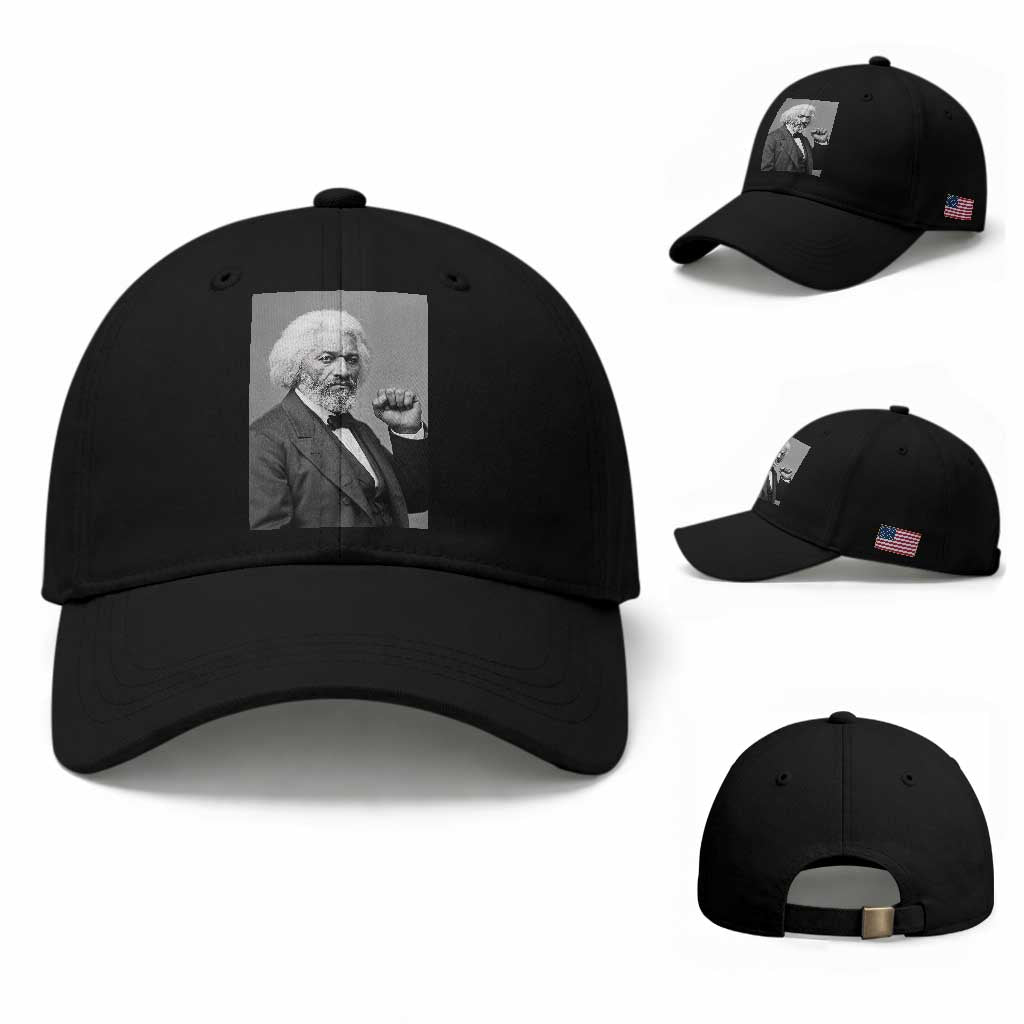 Strong Black History Leader Baseball Cap Frederick Douglass Empowerment TS12 Baseball Cap Universal Fit Black Print Your Wear