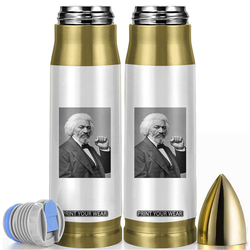 Strong Black History Leader Bullet Tumbler Frederick Douglass Empowerment TS12 White Print Your Wear