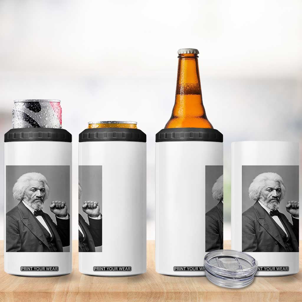 Strong Black History Leader 4 in 1 Can Cooler Tumbler Frederick Douglass Empowerment TS12 Print Your Wear