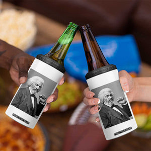 Strong Black History Leader 4 in 1 Can Cooler Tumbler Frederick Douglass Empowerment TS12 Print Your Wear