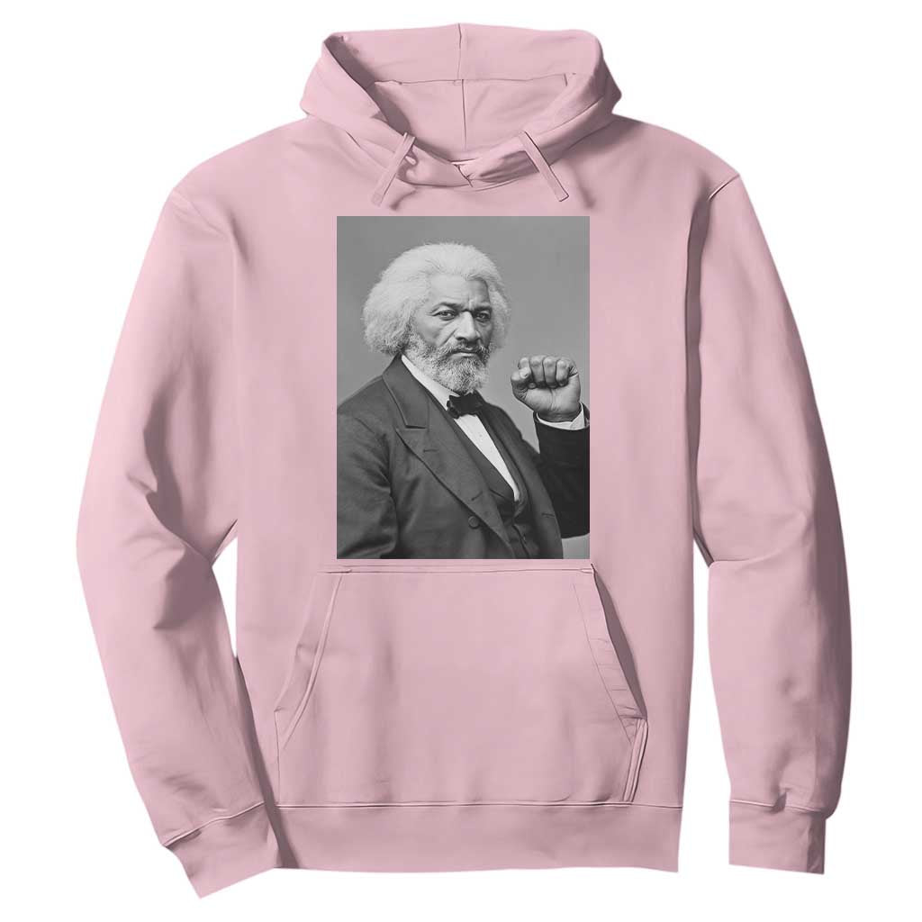 Strong Black History Leader Hoodie Frederick Douglass Empowerment TS12 Light Pink Print Your Wear