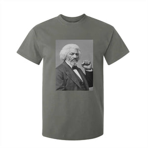 Strong Black History Leader T Shirt For Kid Frederick Douglass Empowerment TS12 Military Green Print Your Wear