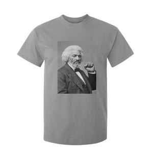 Strong Black History Leader T Shirt For Kid Frederick Douglass Empowerment TS12 Sport Gray Print Your Wear
