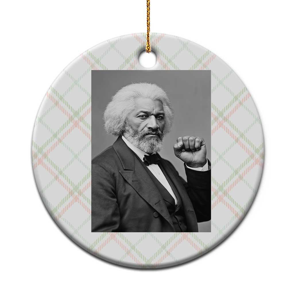 Strong Black History Leader Ceramic Ornament Frederick Douglass Empowerment TS12 1pc Christmas Plaid Print Your Wear