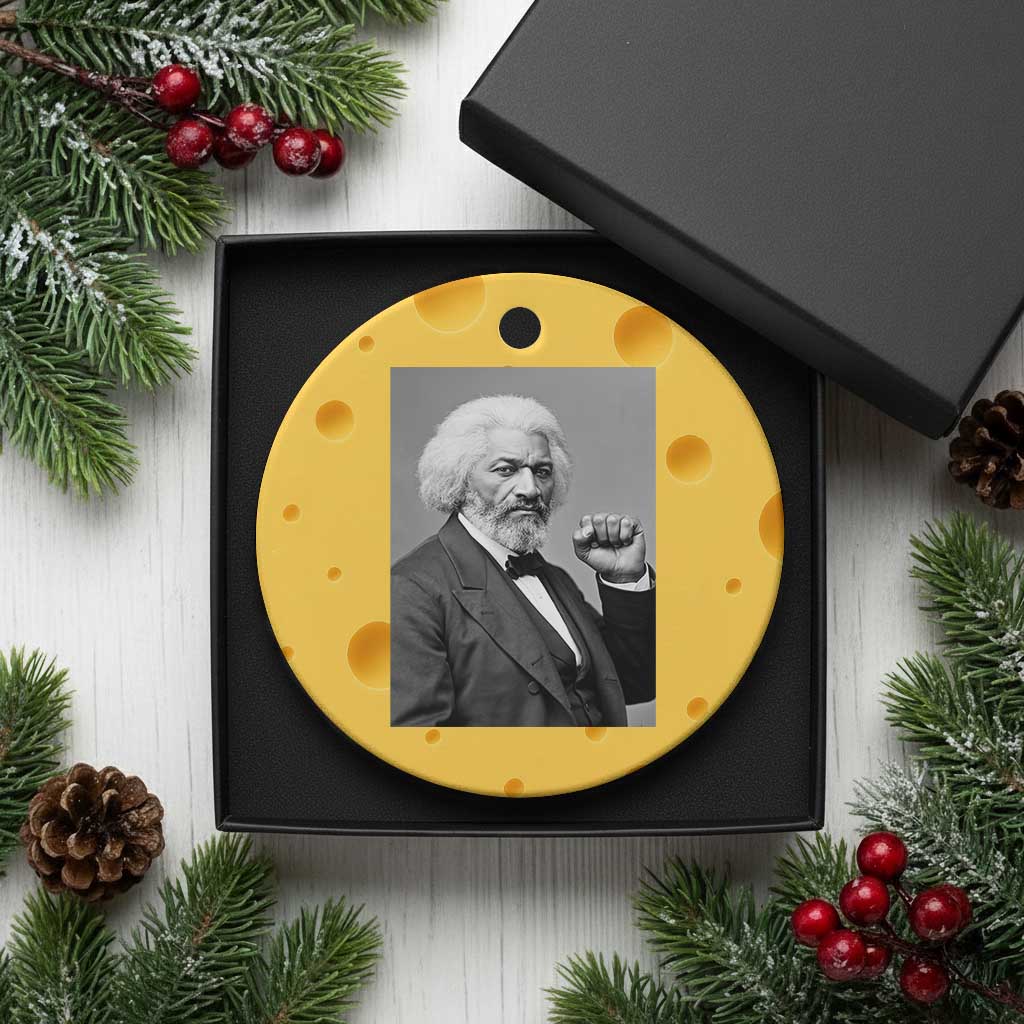 Strong Black History Leader Ceramic Ornament Frederick Douglass Empowerment TS12 1pc Yellow Cheese Print Your Wear