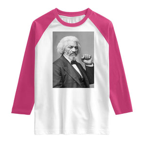 Strong Black History Leader Raglan Shirt Frederick Douglass Empowerment TS12 White Heliconia Print Your Wear