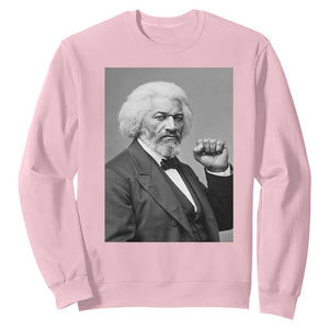 Strong Black History Leader Sweatshirt Frederick Douglass Empowerment TS12 Light Pink Print Your Wear