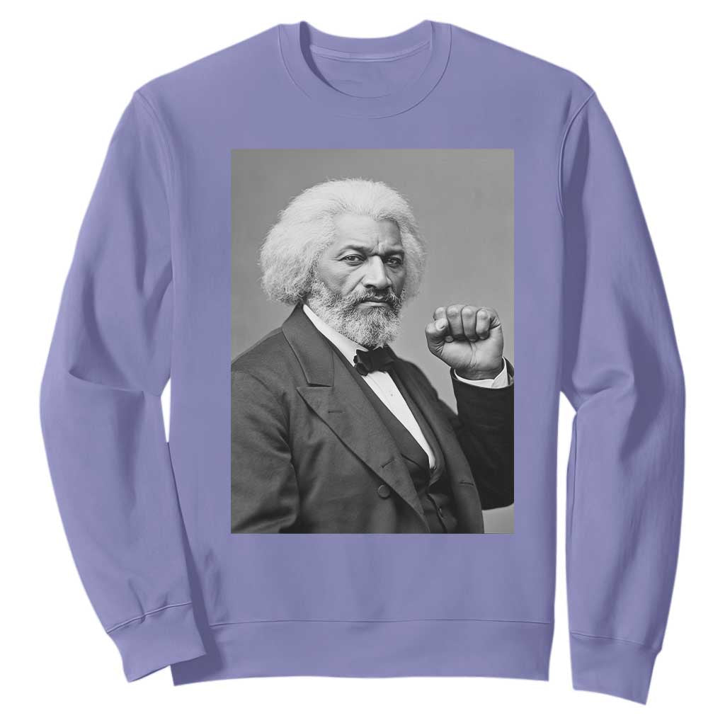 Strong Black History Leader Sweatshirt Frederick Douglass Empowerment TS12 Violet Print Your Wear