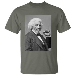 Strong Black History Leader T Shirt Frederick Douglass Empowerment TS12 Military Green Print Your Wear