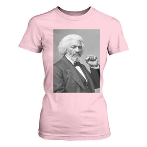 Strong Black History Leader T Shirt For Women Frederick Douglass Empowerment TS12 Light Pink Print Your Wear