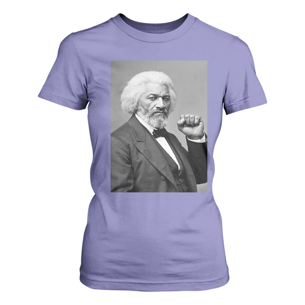 Strong Black History Leader T Shirt For Women Frederick Douglass Empowerment TS12 Violet Print Your Wear