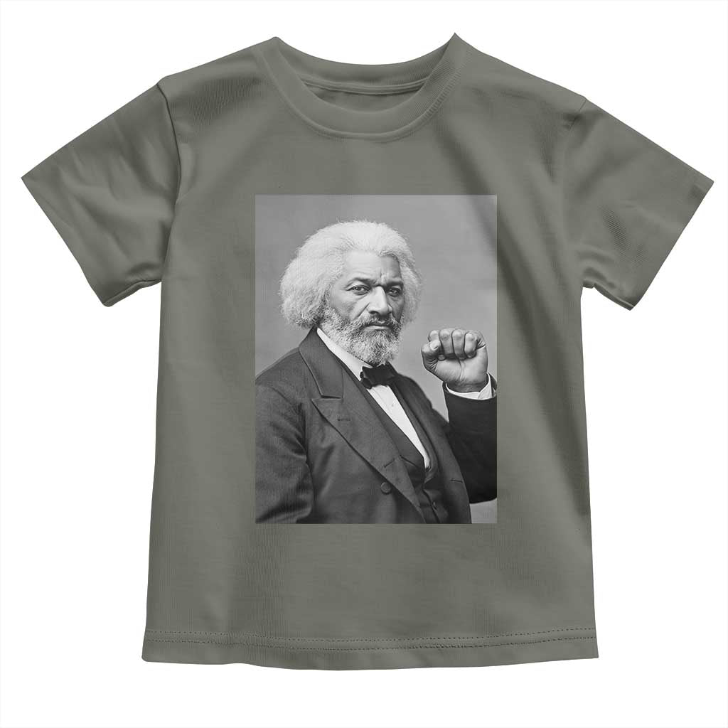 Strong Black History Leader Toddler T Shirt Frederick Douglass Empowerment TS12 Military Green Print Your Wear