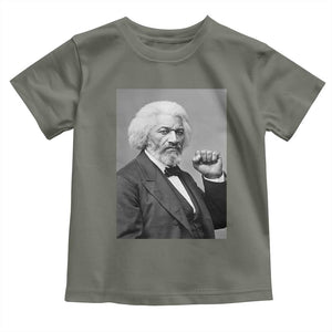Strong Black History Leader Toddler T Shirt Frederick Douglass Empowerment TS12 Military Green Print Your Wear