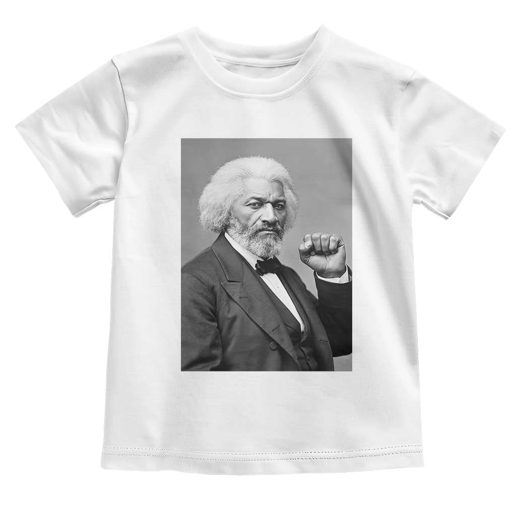 Strong Black History Leader Toddler T Shirt Frederick Douglass Empowerment TS12 White Print Your Wear