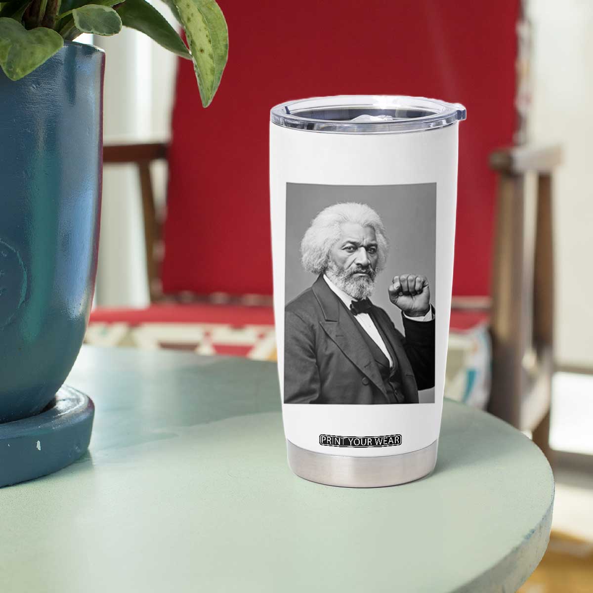Strong Black History Leader Tumbler Cup Frederick Douglass Empowerment TS12 Print Your Wear