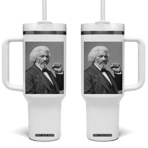 Strong Black History Leader Tumbler With Handle Frederick Douglass Empowerment TS12 One Size: 40 oz White Print Your Wear