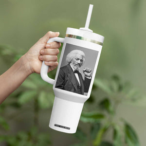 Strong Black History Leader Tumbler With Handle Frederick Douglass Empowerment TS12 Print Your Wear
