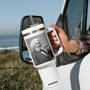 Strong Black History Leader Tumbler With Handle Frederick Douglass Empowerment TS12 Print Your Wear
