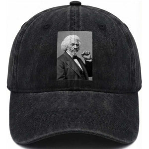 Strong Black History Leader Washed Cotton Baseball Cap Frederick Douglass Empowerment TS12 Print Your Wear