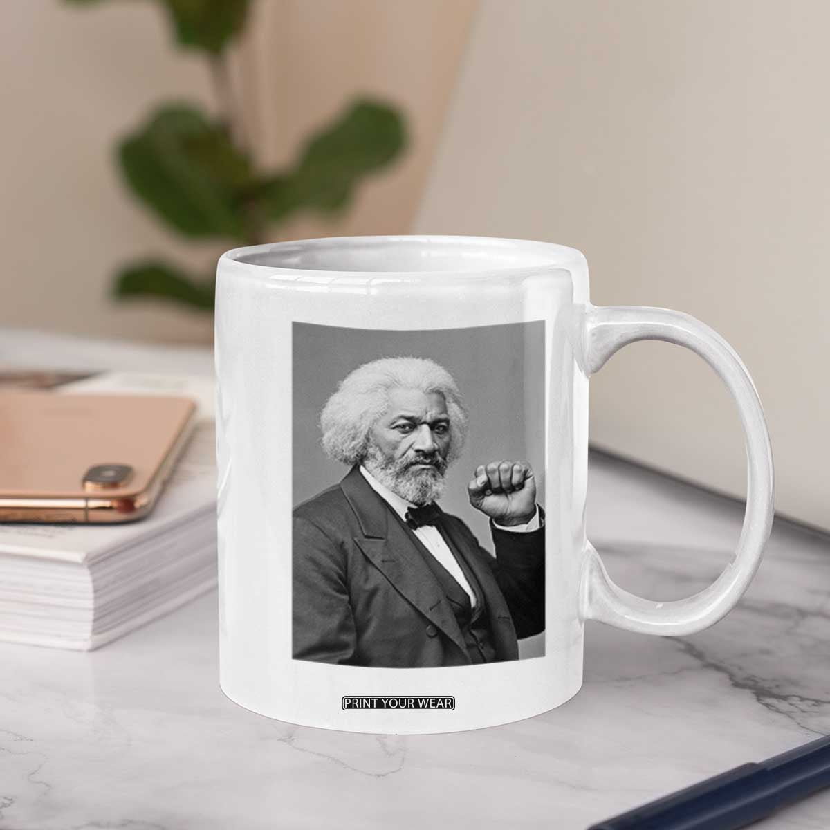 Strong Black History Leader Coffee Mug Frederick Douglass Empowerment TS12 Print Your Wear