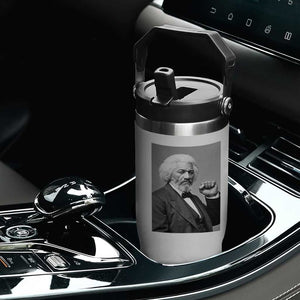 Strong Black History Leader Flip Straw Tumbler Frederick Douglass Empowerment TS12 Print Your Wear