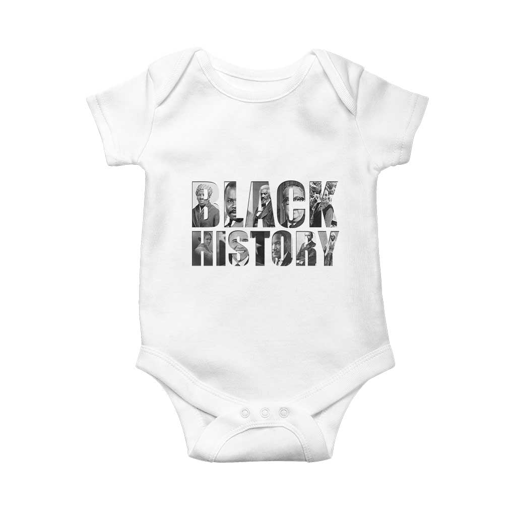 African American Leaders Baby Onesie Black History Month Legends TS12 White Print Your Wear
