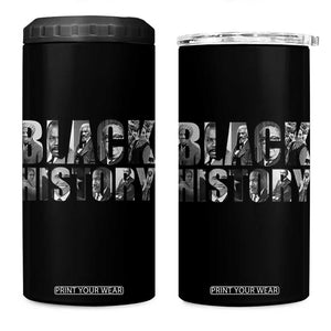 African American Leaders 4 in 1 Can Cooler Tumbler Black History Month Legends TS12 One Size: 16 oz Black Print Your Wear