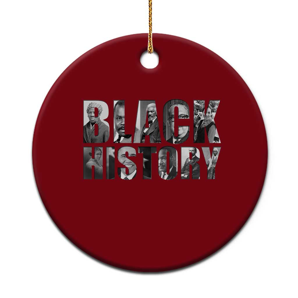 African American Leaders Ceramic Ornament Black History Month Legends TS12 1pc Red Print Your Wear