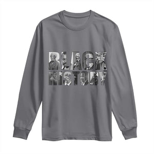 African American Leaders Long Sleeve Shirt Black History Month Legends TS12 Charcoal Print Your Wear