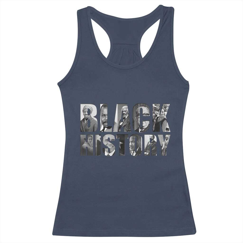 African American Leaders Racerback Tank Top Black History Month Legends TS12 Navy Print Your Wear