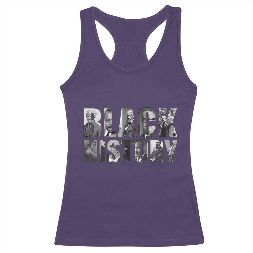 African American Leaders Racerback Tank Top Black History Month Legends TS12 Purple Print Your Wear